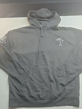 Chill AF Charcoal Gray Hooded Sweatshirt